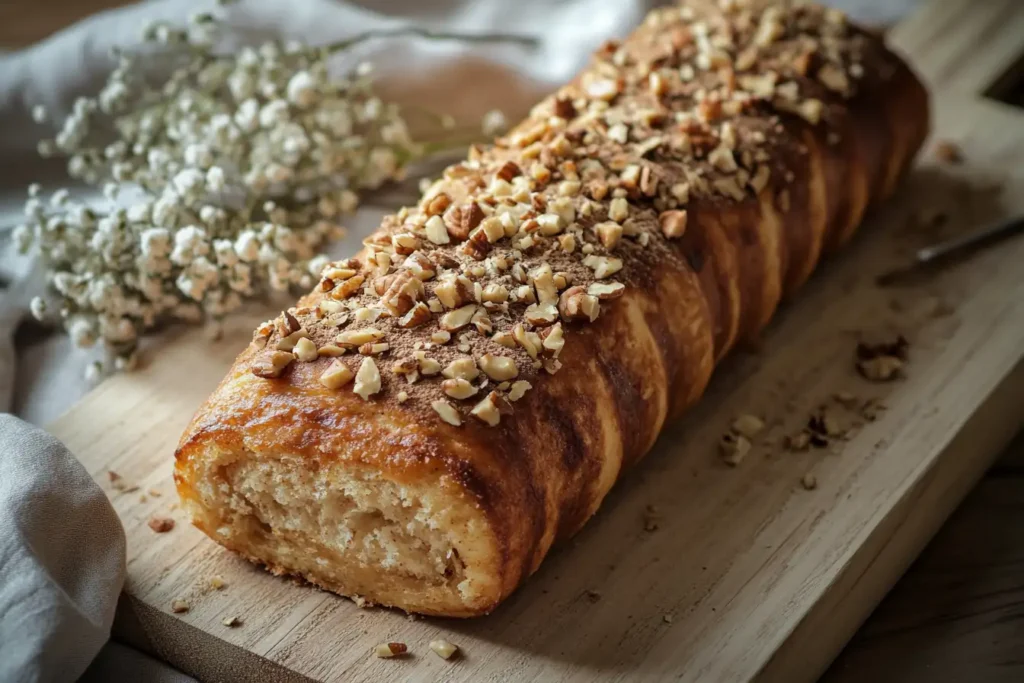 Chimney cake with toppings