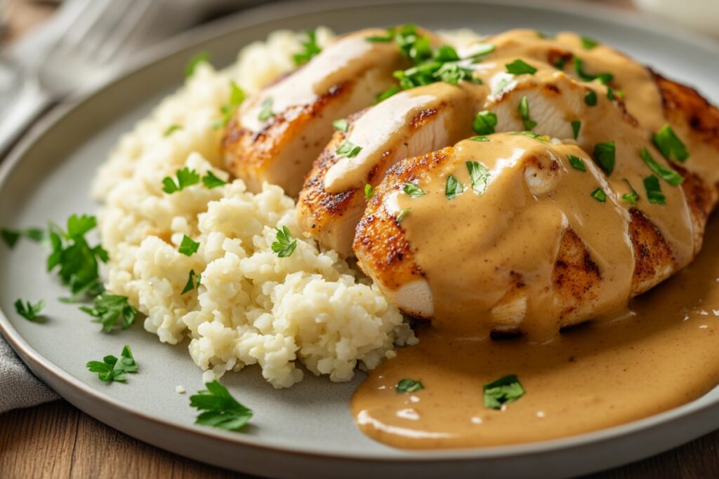 Healthy peanut butter chicken recipe