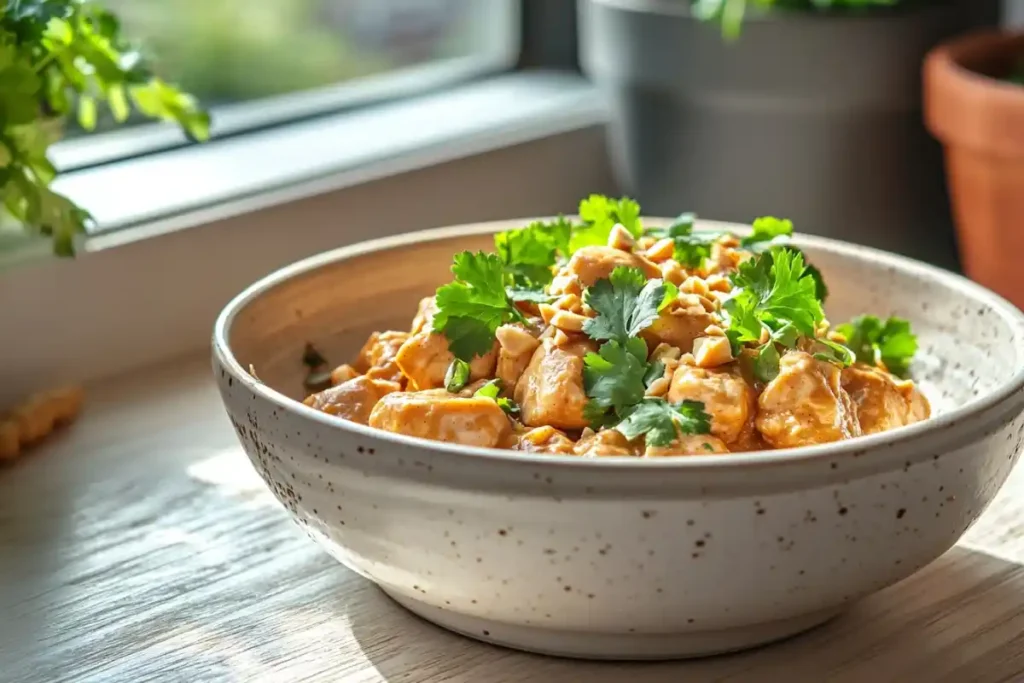 Peanut butter chicken dish