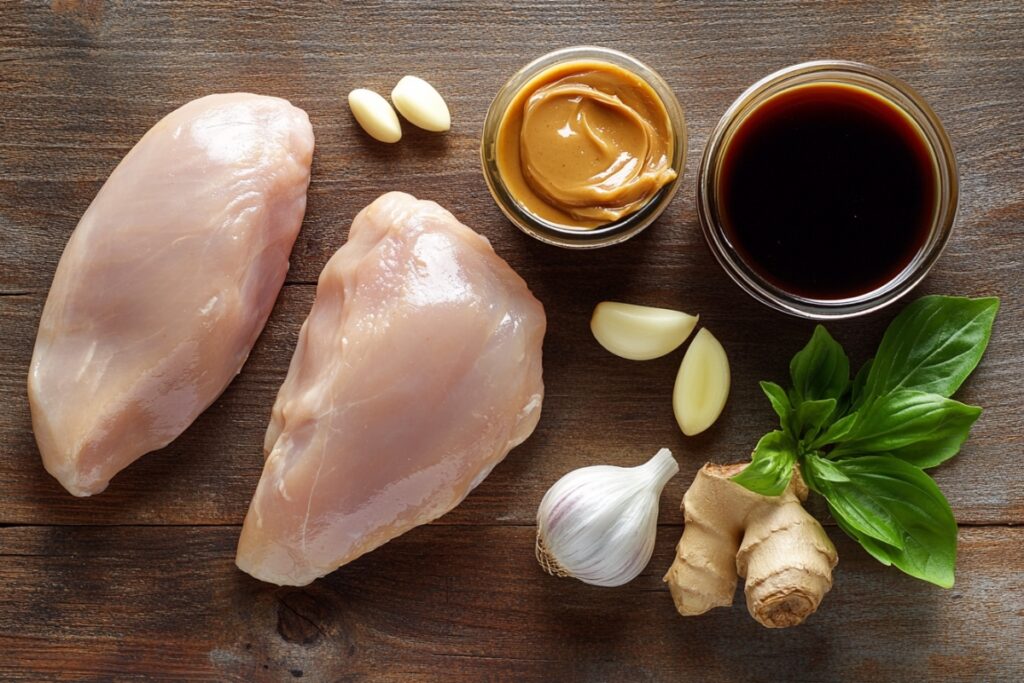 Calories in peanut butter chicken ingredients