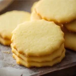 3 ingredient sugar cookies on a tray